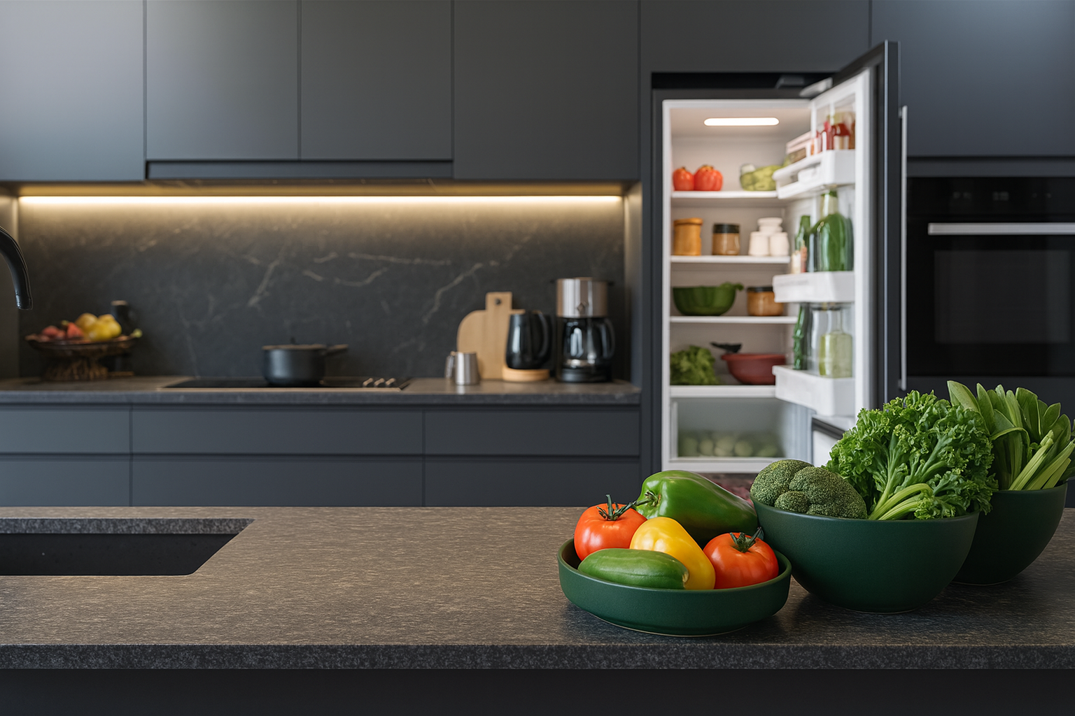 Modern kitchen background